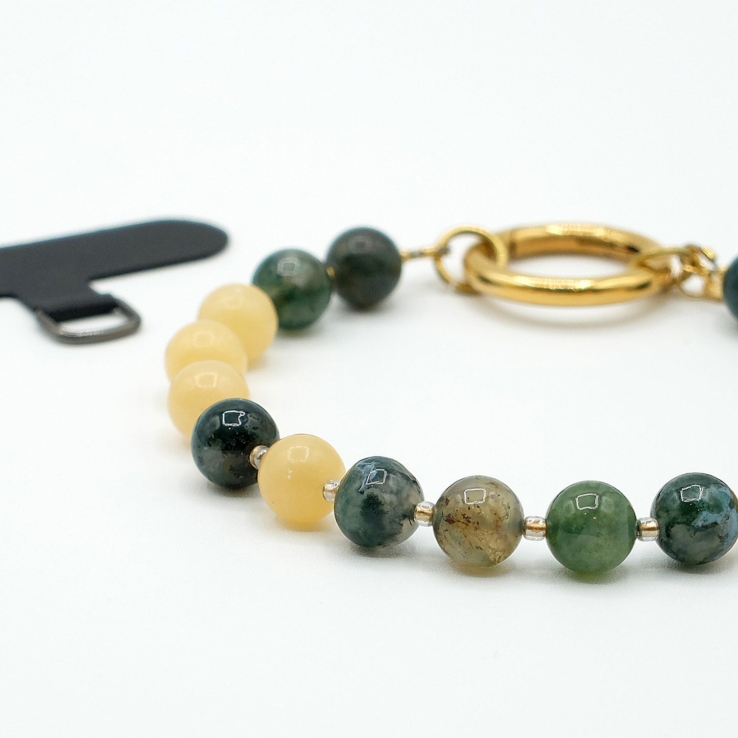 Renewing - Moss Agate and Yellow Jade Phonelet™